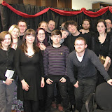 At around 10:00pm the customers have gone and the staff are happy and triumphant. The stars are just exhausted.