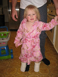 Check out my new robe and slippers that Noah and Malory got me!
