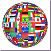 Missions Conference logo - flag globe
