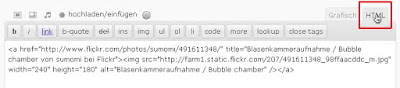 Screenshot WordPress HTML-Ansicht Screenshot WordPress Von URL einfügen (Klicke zum Vergrößern)