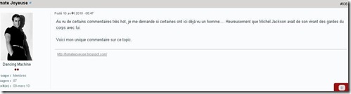 Au vu certains commentaires très hots, Je me demande si certaines ont ici déjà vu un homme... Heureusement que Michael Jackson avait de son vivant des gardes du corps avec lui. Voici mon unique commentaire sur ce topic. Au vu certains commentaires très hots, Je me demande si certaines ont ici déjà vu un homme... Heureusement que Michael Jackson avait de son vivant des gardes du corps avec lui. Voici mon unique commentaire sur ce topic.