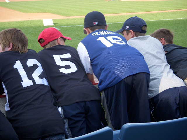 Kids waiting for Strasburg to appear