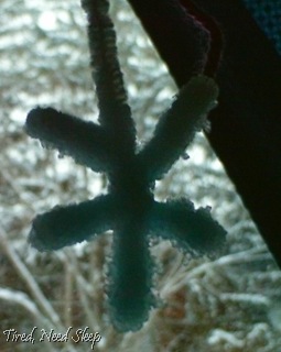 blue crystal snowflake