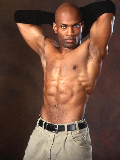 Sexy Black Hung Muscle Hunk Preston Scott