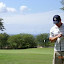 Golfing.