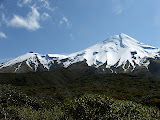 Mt Taranaki with Fanthams Peak on the left.