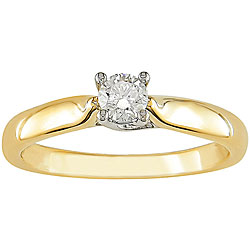 14k Gold 1/4ct TDW Lucida Diamond Ring (H-I, I1-I2
