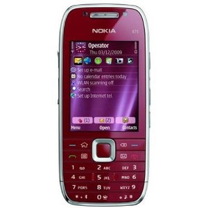 Nokia E75 Unlocked Phone with 3.2 MP Camera, 3G, Wi-Fi, GPS, Media Player, and 4 GB MicroSD Card--U.S. Version with Warranty (Ruby Red)