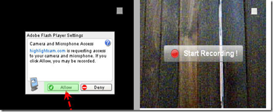 Highlightcam recording