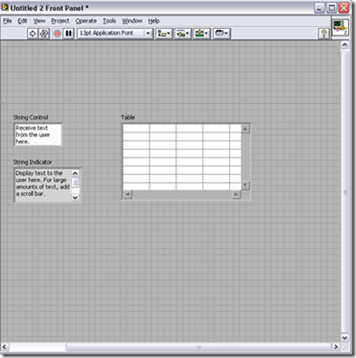 String Control and String Indicator