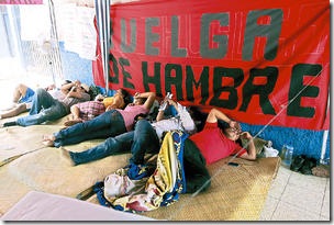 huelga de hambre unah