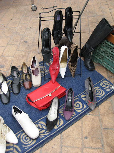 sección de zapatos