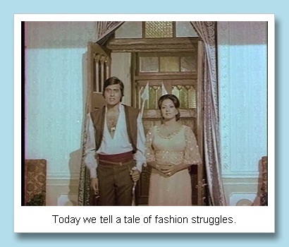 A wounded man (Kader Khan) riding hell-for-leather and carrying a baby on 