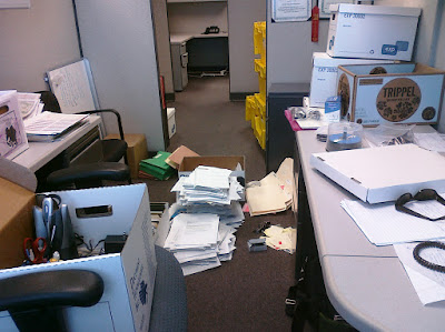 Old cubicle.