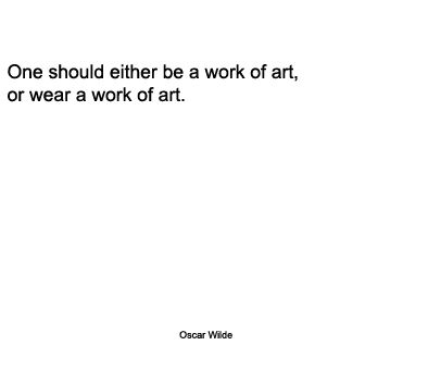 quotes on art. Quote on art and wearing