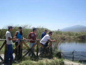 En la poza