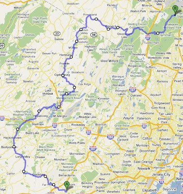 7 Lakes Run Map