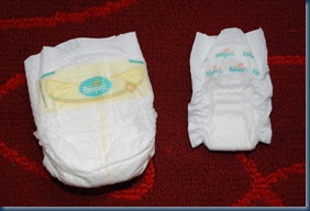 Diaper Comparison, Newborn vs Extra Small Preemie