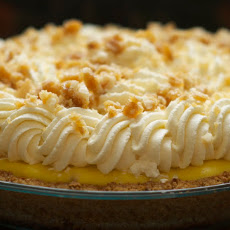 Banana Cream Pie with Macadamia Nut, Honey & Cardamom Brittle
