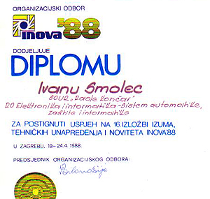 Diploma - INOVA 88