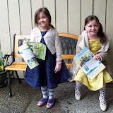 Hosannah and Grace just got out of Sunday school
