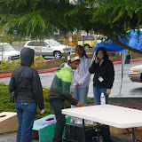 Youth setting up the carnival games