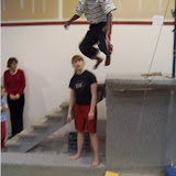 High jump into the pit