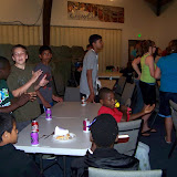 At the summer kickoff the junior high group was introduced to senior high youth group