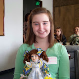 Joanne and her favorite doll as a child
