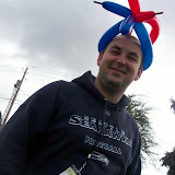 Pastor Mark with his balloon hat