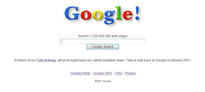 【資訊】Google 2001 搜尋引擎重新上線
