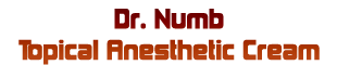 Dr Numb topical anesthetic cream