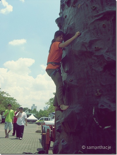 rock climbing