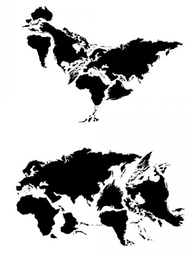 世界地图拼出十二生肖