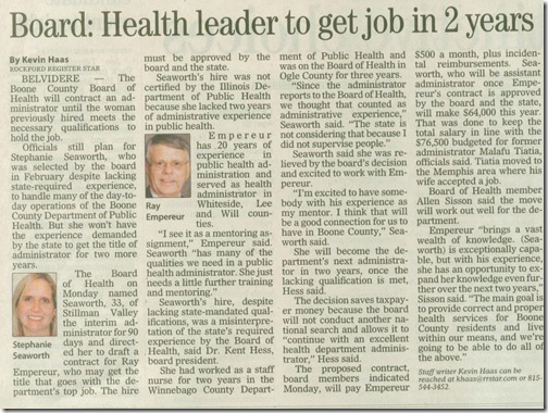 Health Director--newp