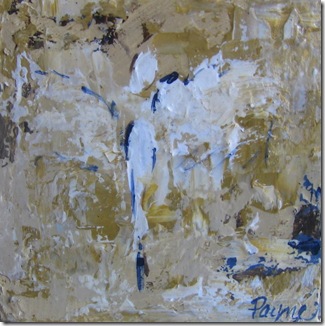 this tiny literally flew off the wall 6x6 Tiny Angel II
