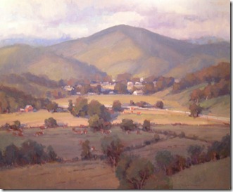 Village in the Distance 48 x 60