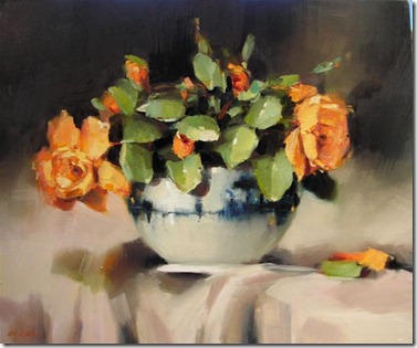 Golden Roses II 20 x 24