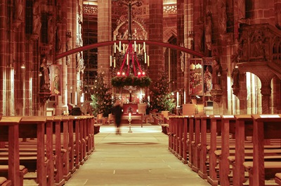 inside church