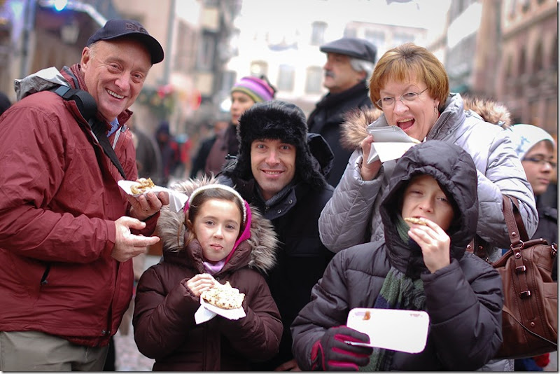 eating crepes