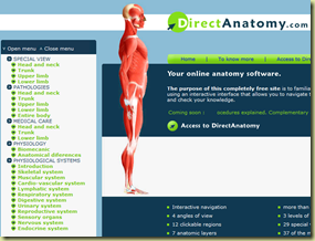 DirectAnatomy  your online anatomy software.