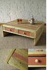 pallet coffee table - http://en.espritcabane.com/furniture-plans/pallet-coffee-table.php