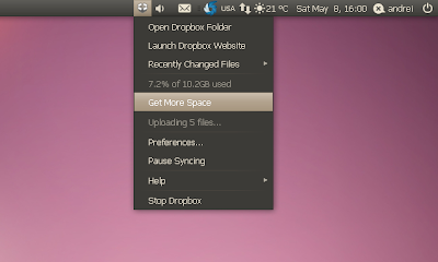 dropbox appindicator ubuntu