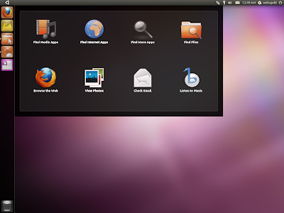 Unity tile view ubuntu natty 11.04 screenshot