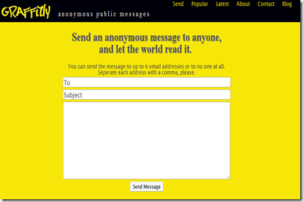 send anonymous mails