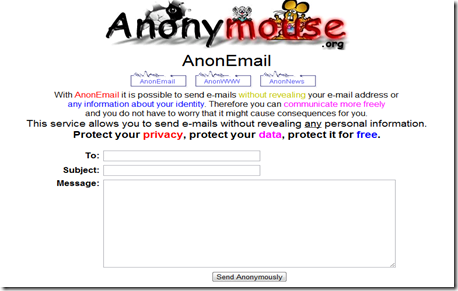 email anonymous