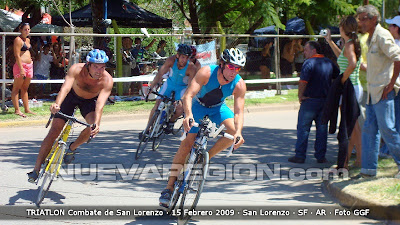 ETAPA DEL CICLISMO EN EL TRIATLON COMBATE DE SAN LORENZO