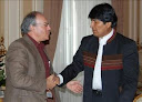 Tomás Hirsch, Evo Morales