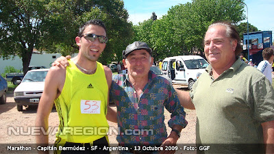 Joel Aguilera, ganador Maratón 8 Km Capitán Bermúdez 18 Octubre 2009