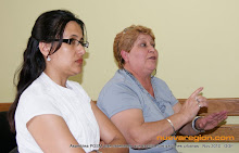 Maria Pérez (Vocera Asamblea) y Gladys Frutos, conocida residente del Barrio Esther, quien reclamó cuidar la salud de las familias puertenses